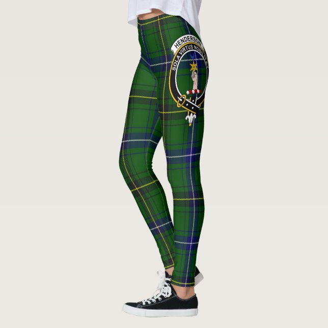 Scotstee Clan Henderson Modern Wappen Tartan Women Leggings (Links)