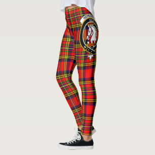 Scotstee Clan Hepburn Wappen Tartan Damen Leggings
