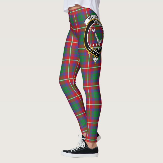 Scotstee Clan Hopkirk Wappen Tartan Frauen Legging Leggings (Links)