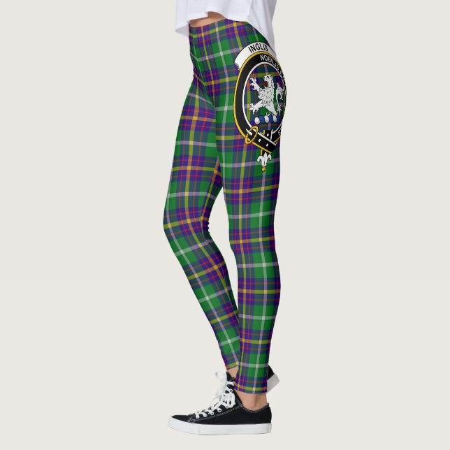 Scotstee Clan Inglis Wappen Tartan Frauen Leggings (Links)
