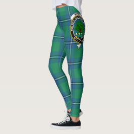 Scotstee Clan Irvine Ancient Wappen Tartan Women Leggings