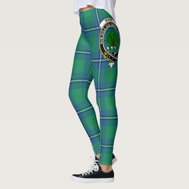 Scotstee Clan Irvine Ancient Wappen Tartan Women Leggings (Links)