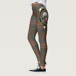 Scotstee Clan Kennedy Weathered Wappen Tartan Wome Leggings