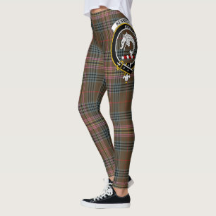 Scotstee Clan Kennedy Weathered Wappen Tartan Wome Leggings