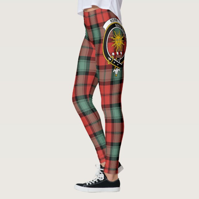 Scotstee Clan Kerr Ancient Wappen Tartan Women Leggings (Links)