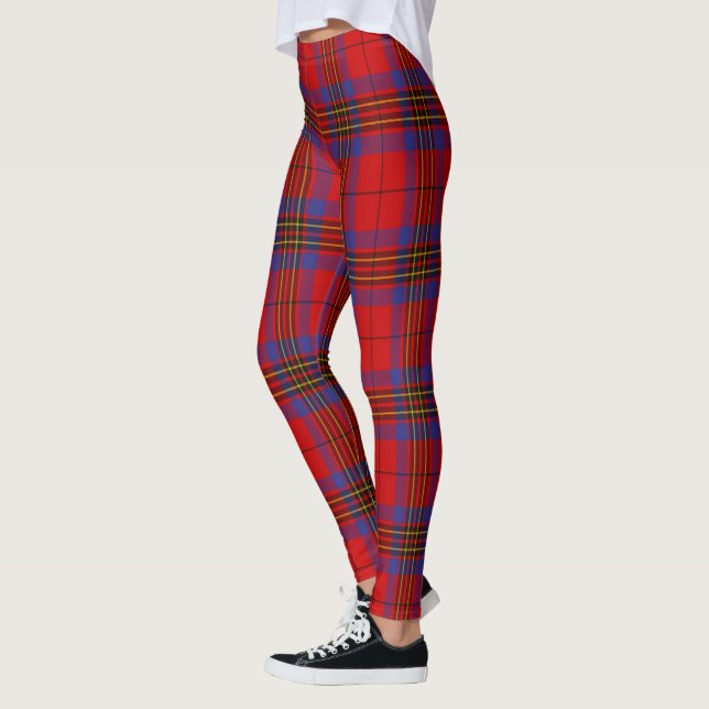 Scotstee Clan Leslie Modern Tartan Frauen Leggings (Links)