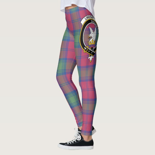 Scotstee Clan Lindsay Ancient Wappen Tartan Women Leggings (Links)