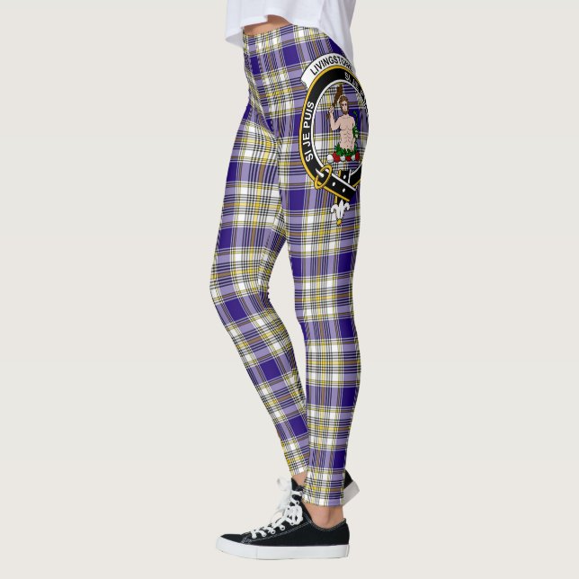 Scotstee Clan Livingstone Dress Wappen Tartan Wome Leggings (Links)