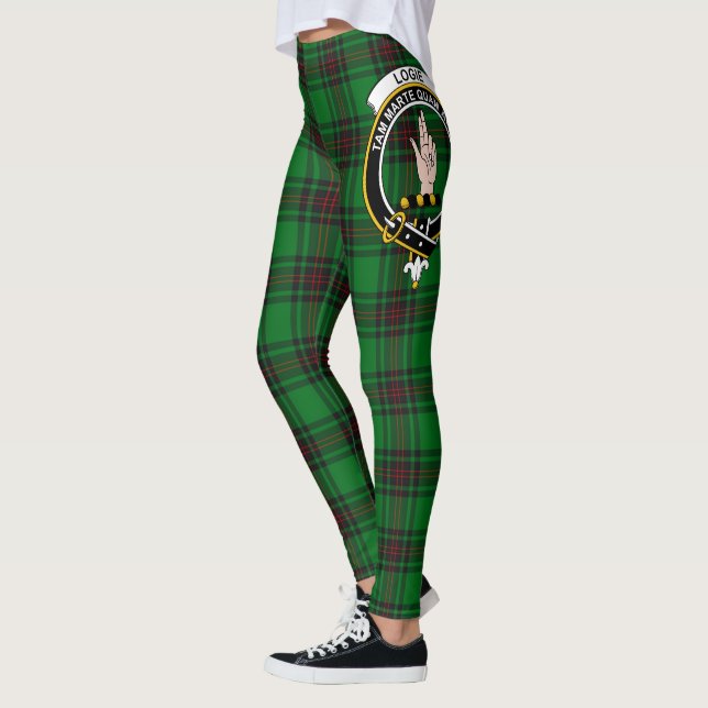 Scotstee Clan Logie Wappen Tartan Women Leggings (Links)