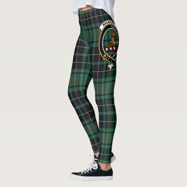 Scotstee Clan MacAulay Jagd Wappen Tartan Women Leggings (Links)