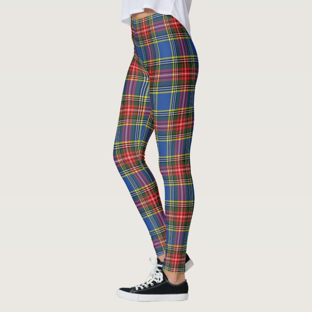 Scotstee Clan MacBeth Modern Tartan Frauen Legging Leggings (Links)