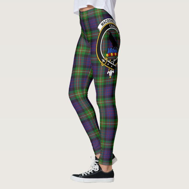 Scotstee Clan MacDonell von Glengarry Wappen Tarta Leggings (Links)
