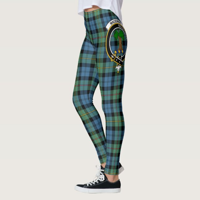 Scotstee Clan MacEwen Ancient Wappen Tartan Women Leggings (Links)