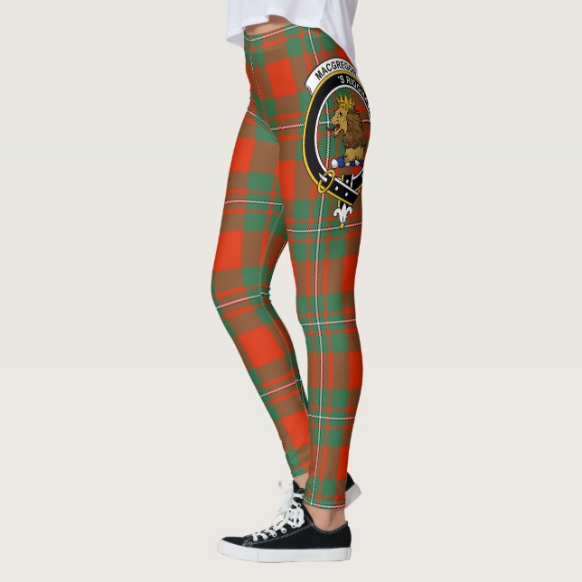 Scotstee Clan MacGregor Ancient Wappen Tartan Wome Leggings (Links)