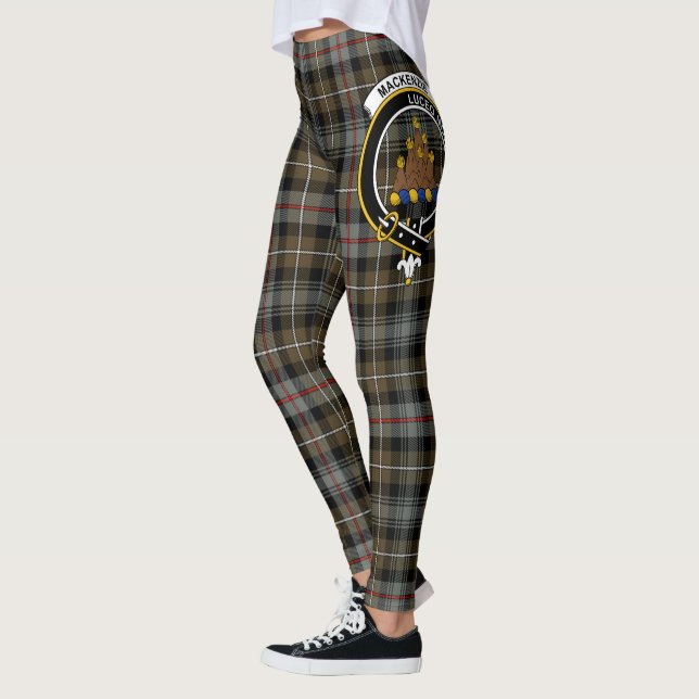 Scotstee Clan MacKenzie Weathered Wappen Tartan Leggings (Links)