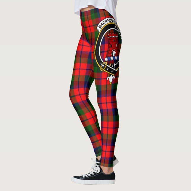 Scotstee Clan MacNaughtonCrest Tartan Women Leggings (Links)