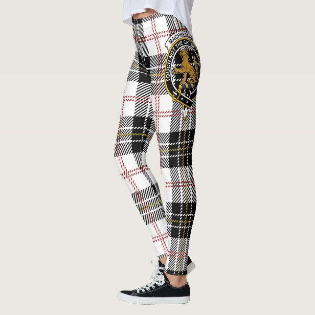 Scotstee Clan MacPherson Modern Wappen Tartan Wome Leggings (Links)