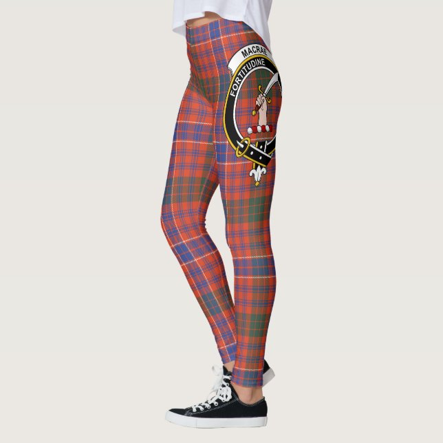 Scotstee Clan MacRae Ancient Wappen Tartan Women Leggings (Links)