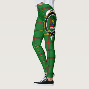 Scotstee Clan Mar HuntingCrest Tartan Frauen Leggings