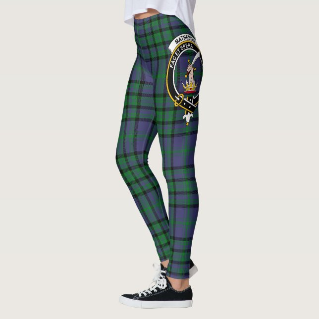 Scotstee Clan Matheson Junting Wappen Tartan Women Leggings (Links)