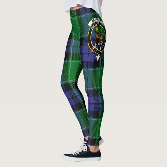 Scotstee Clan Monteith Wappen Tartan Frauen Leggin Leggings (Links)
