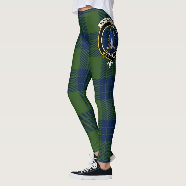 Scotstee Clan Montgomery Modern Wappen Tartan Wome Leggings (Links)