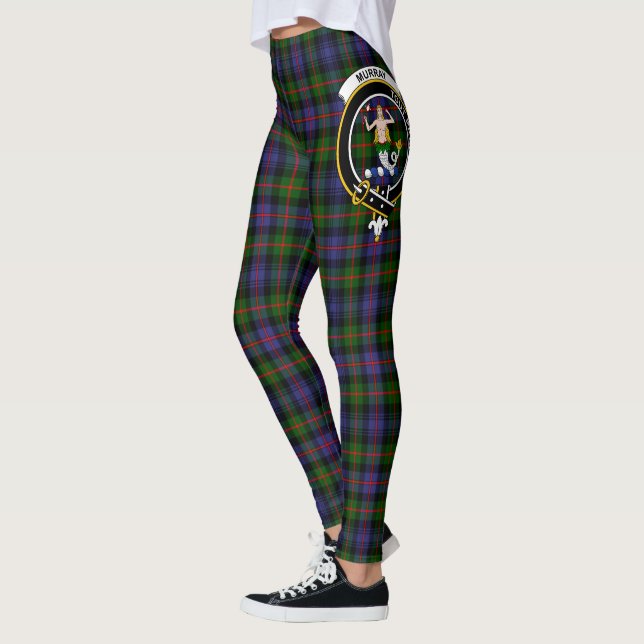 Scotstee Clan Murray von Atholl Modern Wappen Tart Leggings (Links)