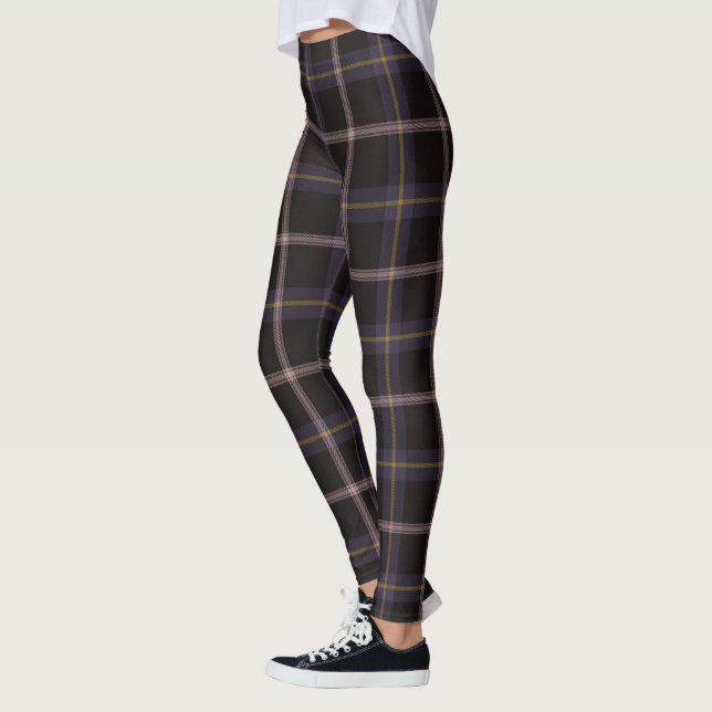 Scotstee Clan Navy Dress Blue Ancient Tartan Women Leggings (Links)