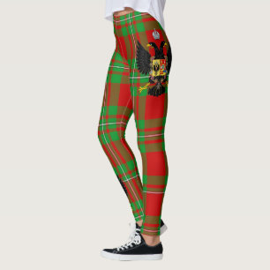 Scotstee Clan Peter Wappen Tartan Frauen Leggings