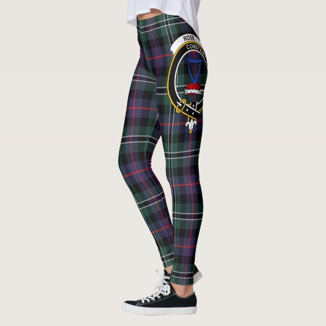 Scotstee Clan Rose Jagd Modernes Wappen Tartan Leggings (Links)