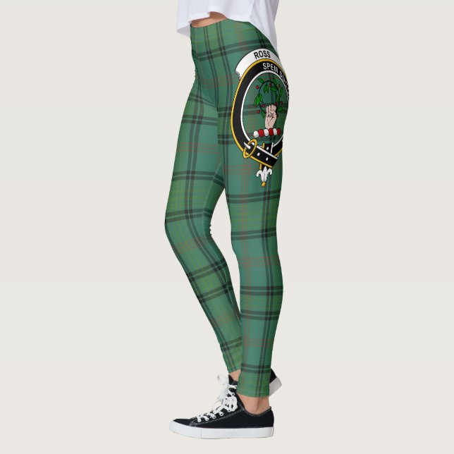 Scotstee Clan Ross Junting Ancient Wappen Tartan Leggings (Links)