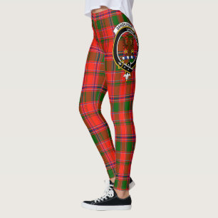 Scotstee Clan Sandilands Red Wappen Tartan Women Leggings