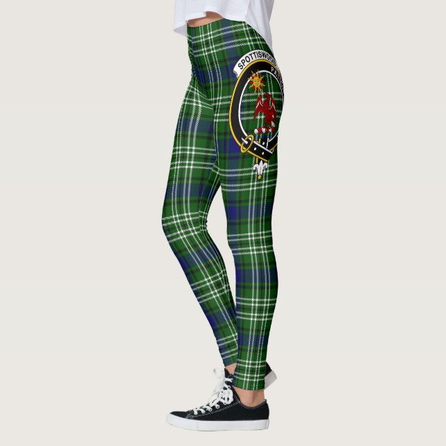 Scotstee Clan Spottiswood Wappen Tartan Women Leggings (Links)