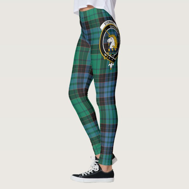 Scotstee Clan Stewart Alcient Wappen Tartan Leggings (Links)