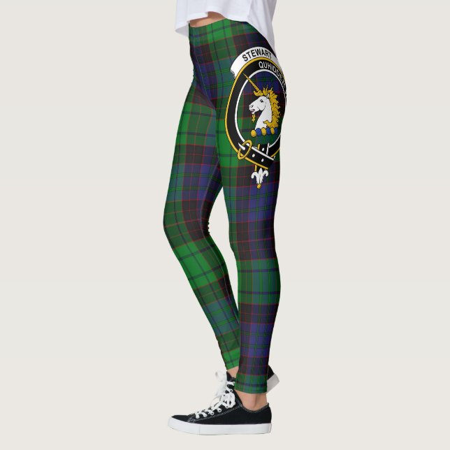 Scotstee Clan Stewart Old Modern Wappen Tartan Leggings (Links)