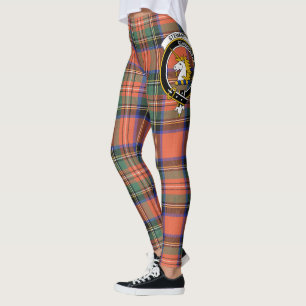 Scotstee Clan Stewart Royal Ancient Wappen Tartan Leggings