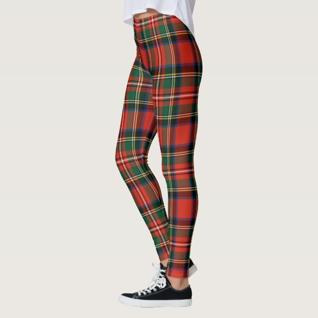 Scotstee Clan Stewart Stuart of Bute Tartan Women  Leggings (Links)