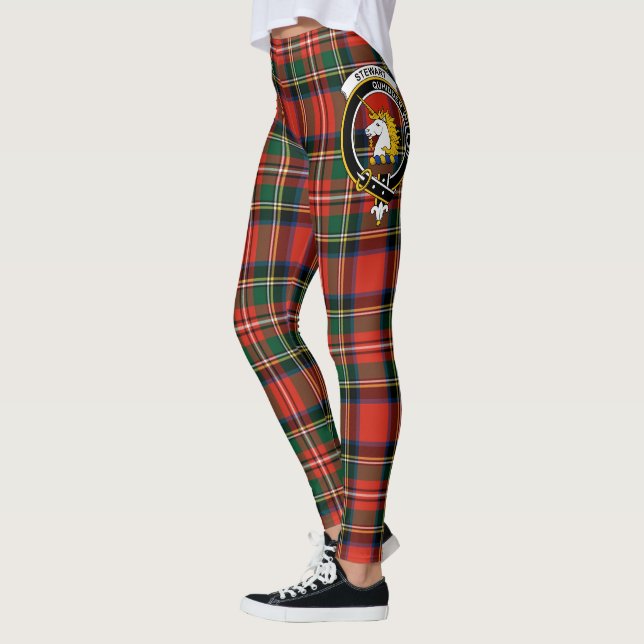 Scotstee Clan Stewart Stuart von Bute Wappen Tarta Leggings (Links)