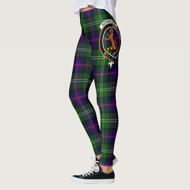 Scotstee Clan Sutherland Wappen Tartan Women Leggings (Links)