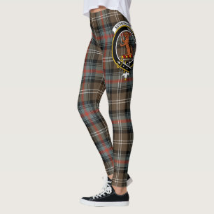 Scotstee Clan Sutherland Weathered Wappen Tartan Leggings