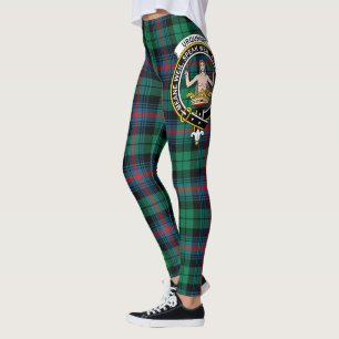 Scotstee Clan Urquhart Broad Red Ancient Wappen Leggings