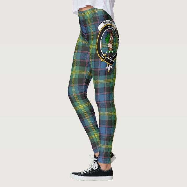 Scotstee Clan Watson Ancient Wappen Tartan Women Leggings (Links)