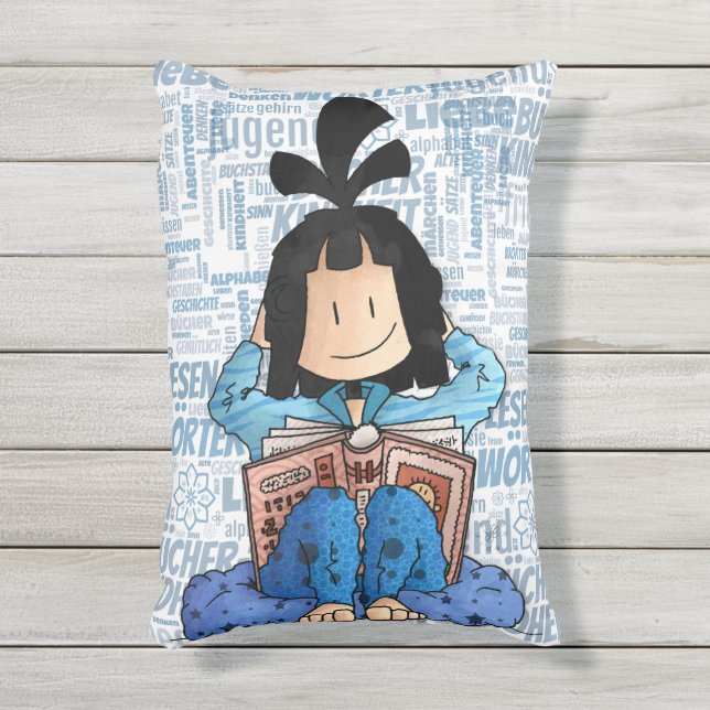 Scott - Buch lesen /  Kissen Für Draußen (Vorderseite(Vertikal))