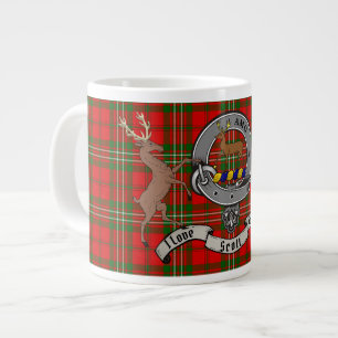 Scott Clan Abzeichen mit Tartan & Stags Giant Coff Jumbo-Tasse