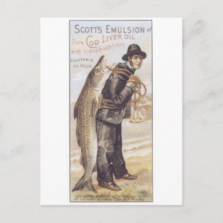 Scott Emulsion Cod Leber Öl Postkarte