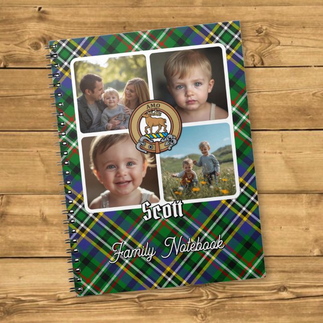 Scott Familienfoto-Collage Notizblock (Von Creator hochgeladen)