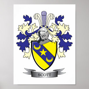 Scott-Familienwappen-Wappen Poster
