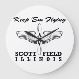 Scott Field (Air Force Base), Belleville, IL Große Wanduhr