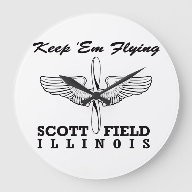 Scott Field (Air Force Base), Belleville, IL Große Wanduhr (Vorderseite)