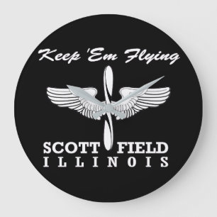Scott Field (Air Force Base), Belleville, IL Große Wanduhr